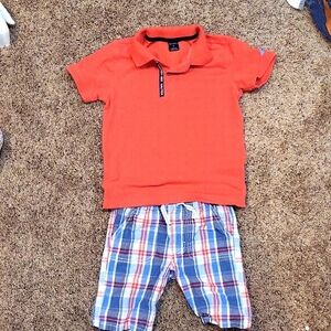Nautica boys summer polo outfit 100% cotton shorts elastic drawstring